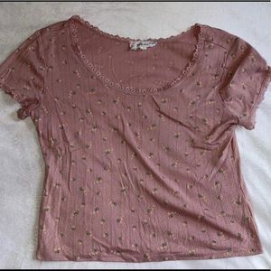 Floral t shirt, thick material